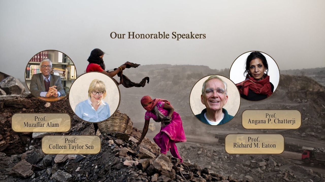 Our honourable speakers: Muzaffar Alam, Colleen Taylor Sen, Richard M. Eaton and Angana P. Chatterji